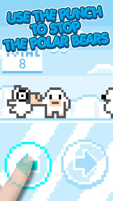 ภาพหน้าจอของ Yeti VS Polar Bear - Giant Fist Of Our Furry Bigfoot Kaiju Monster Friends