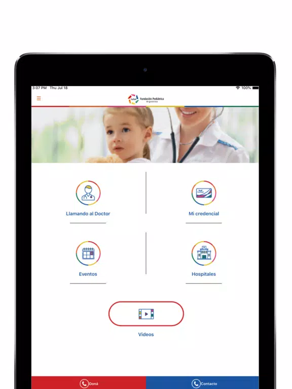 Tangkapan layar FUPEA iPad 