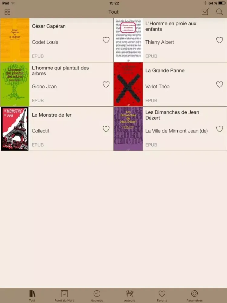 Screenshot di Furet du Nord eBook iPad 