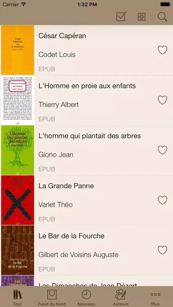 Screenshot di Furet du Nord eBook