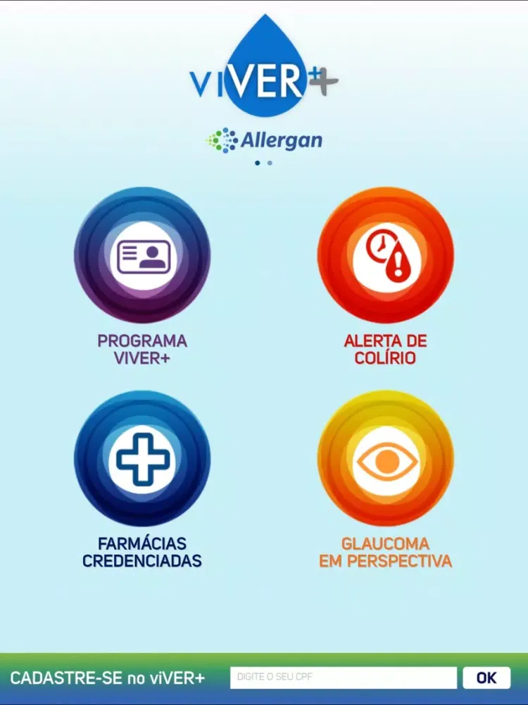 viVER+ Allergan iPad  Screenshots