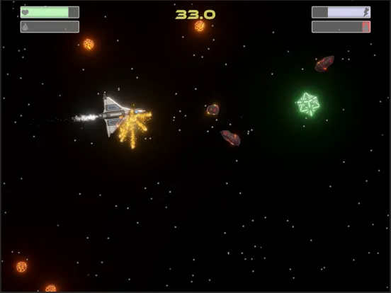 Tangkapan layar The Space Dodger iPad 