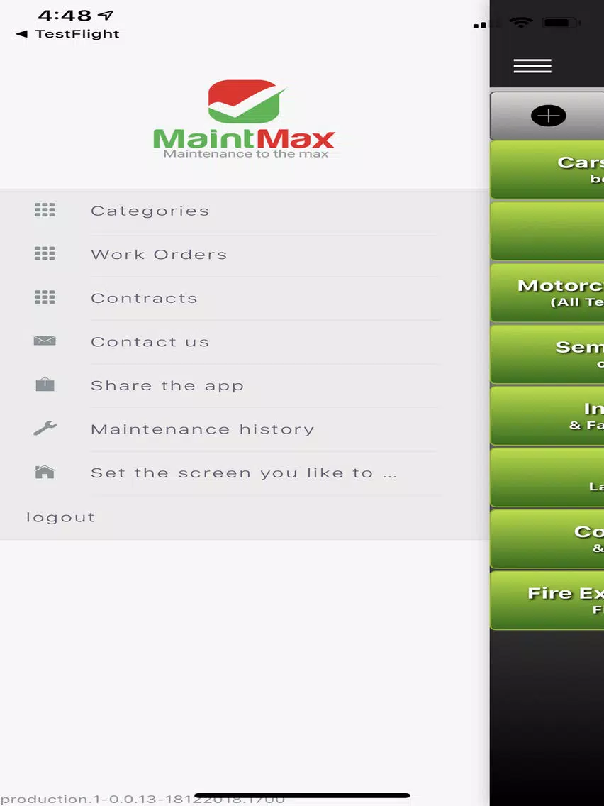 Zrzuty ekranu Maintenance Max- with Syncing iPad 