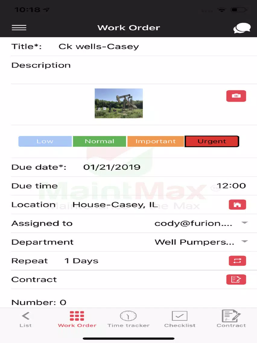 Zrzuty ekranu Maintenance Max- with Syncing iPad 