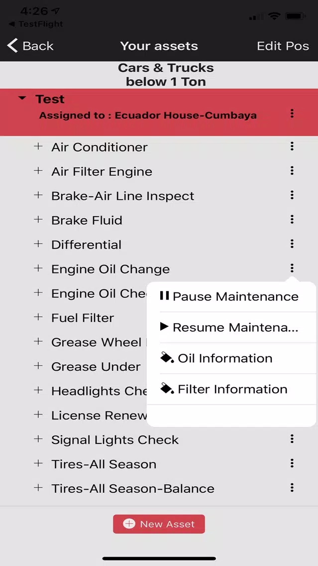 Zrzuty ekranu Maintenance Max- with Syncing