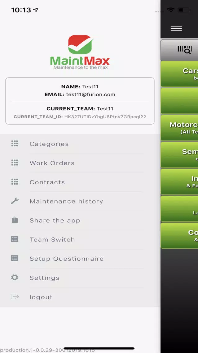Zrzuty ekranu Maintenance Max- with Syncing