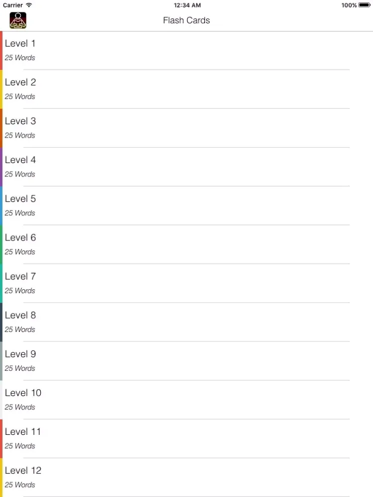 Capturas de pantalla de German - English Flashcards & Vocabulary Trainer iPad 