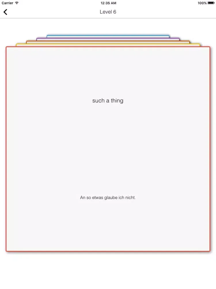Capturas de pantalla de German - English Flashcards & Vocabulary Trainer iPad 
