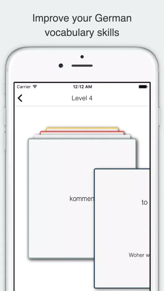 Capturas de pantalla de German - English Flashcards & Vocabulary Trainer