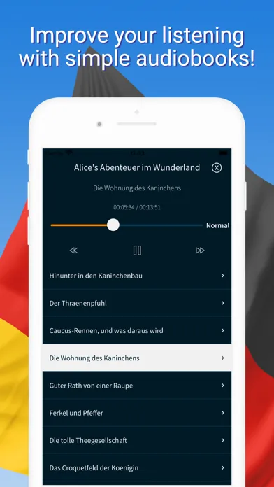 Capturas de tela do German Reading and Audio Books