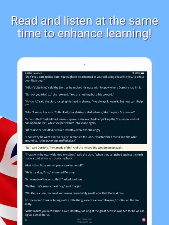 English Reading & Audio Books iPad 应用截图