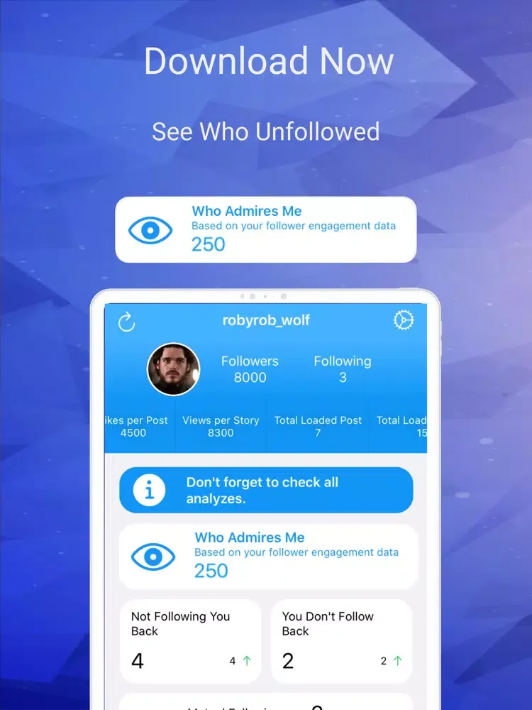 Who Profile: View for my Insta iPad  스크린샷