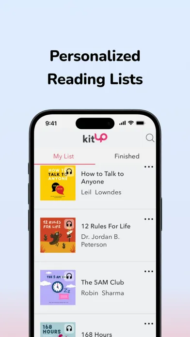 Zrzuty ekranu Listen & Read e-Books: kitUP