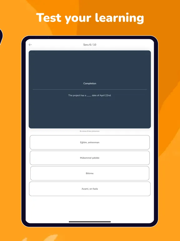 تصاویر Kolay İngilizce Kelime Öğren iPad 