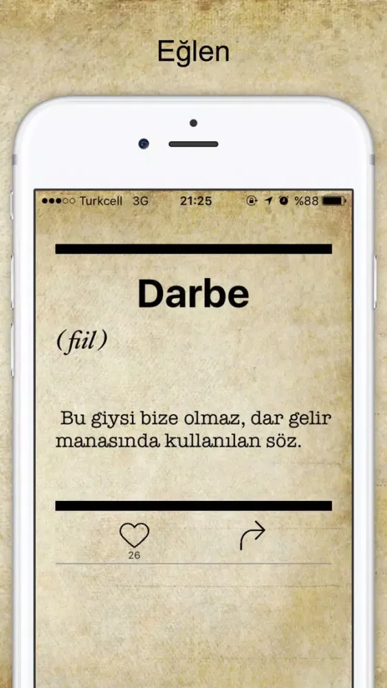 Tangkapan layar Sözlük - Bir değişik bilgi kaynağı