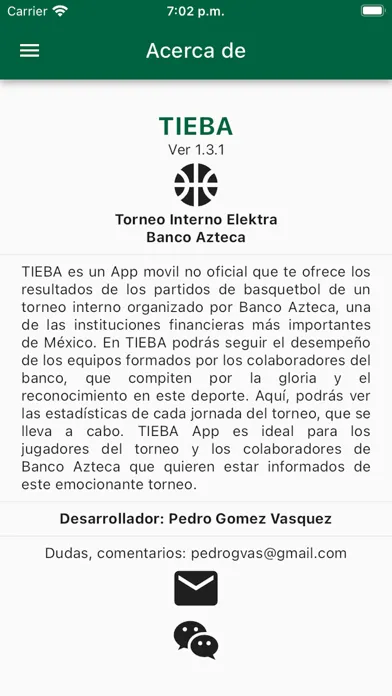 Capturas de pantalla de TiEBA