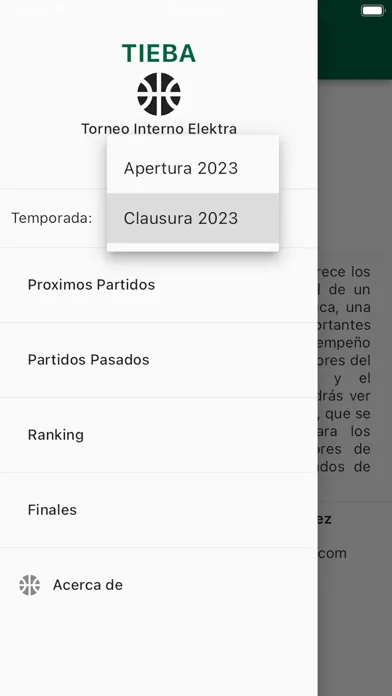 Capturas de pantalla de TiEBA