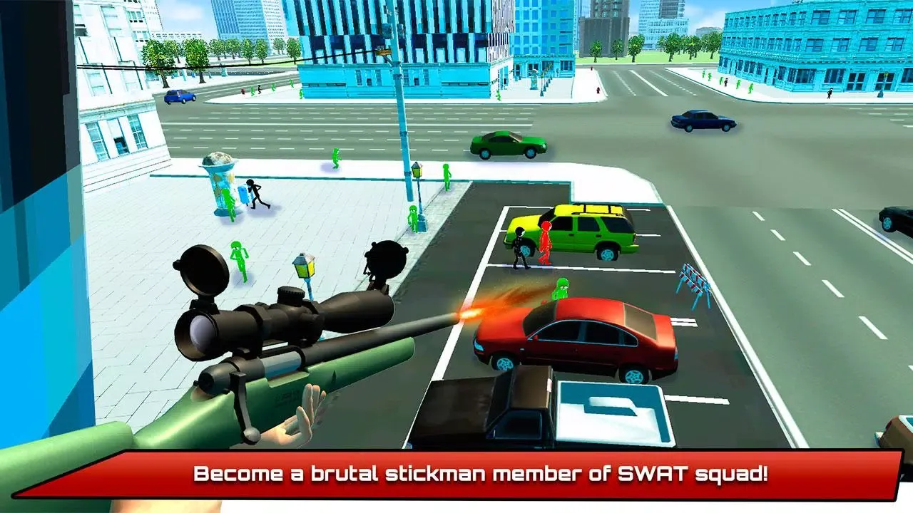 Screenshot di Stick Sniper Squad FPS: Gangsters Vs Police
