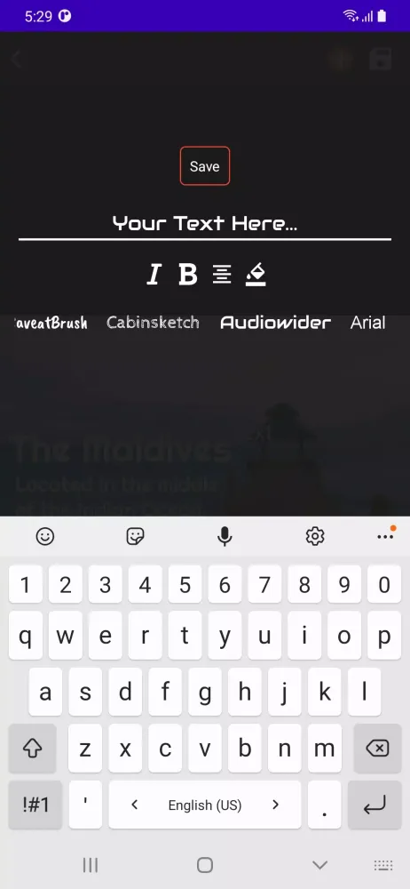 Text on Image Screenshots