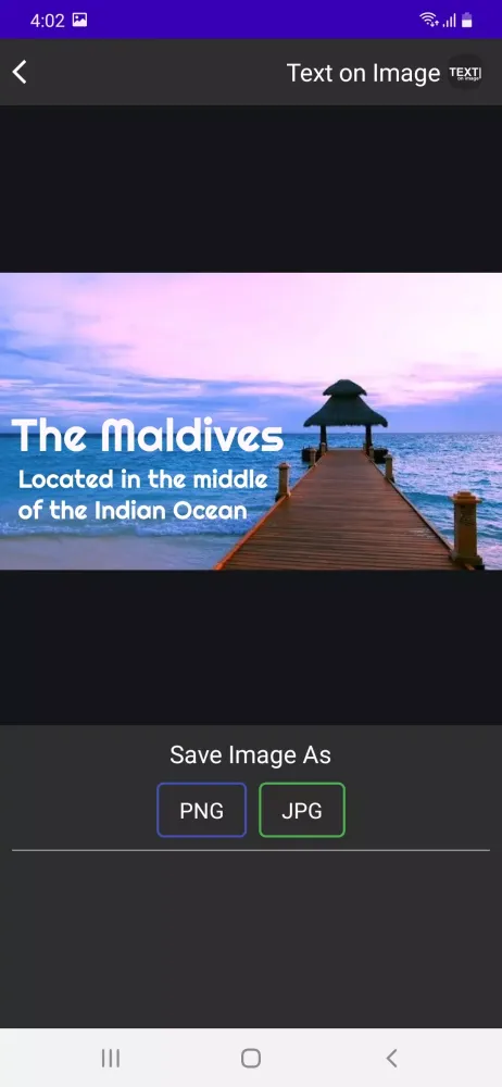 Text on Image Screenshots