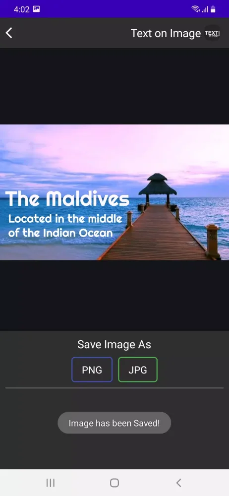 Text on Image Screenshots