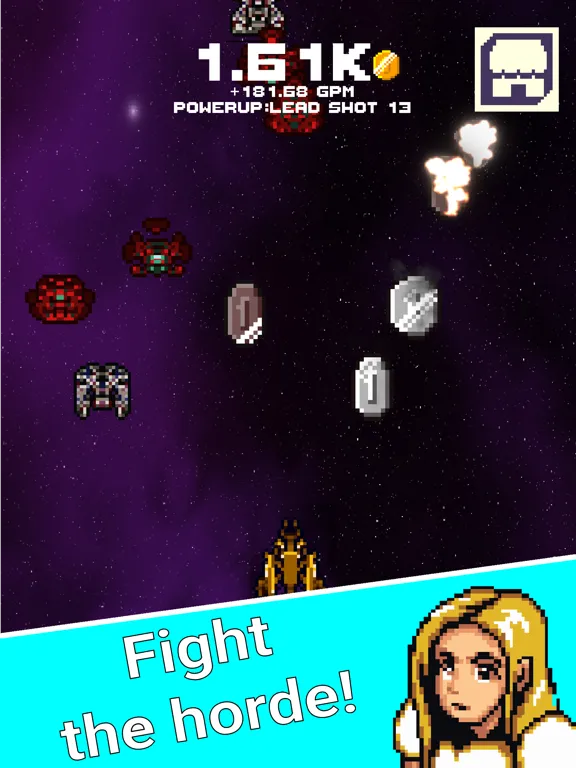 Ảnh chụp màn hình của Idle Space Force iPad 