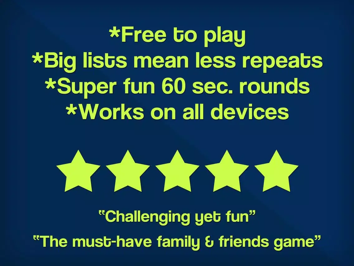 CHARADES CAN YOU GUESS IT? Fun word trivia for friends with new heads up timer iPad  Screenshots