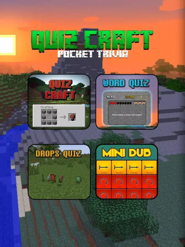 Screenshot di QuizCraft For Minecraft Pocket iPad 
