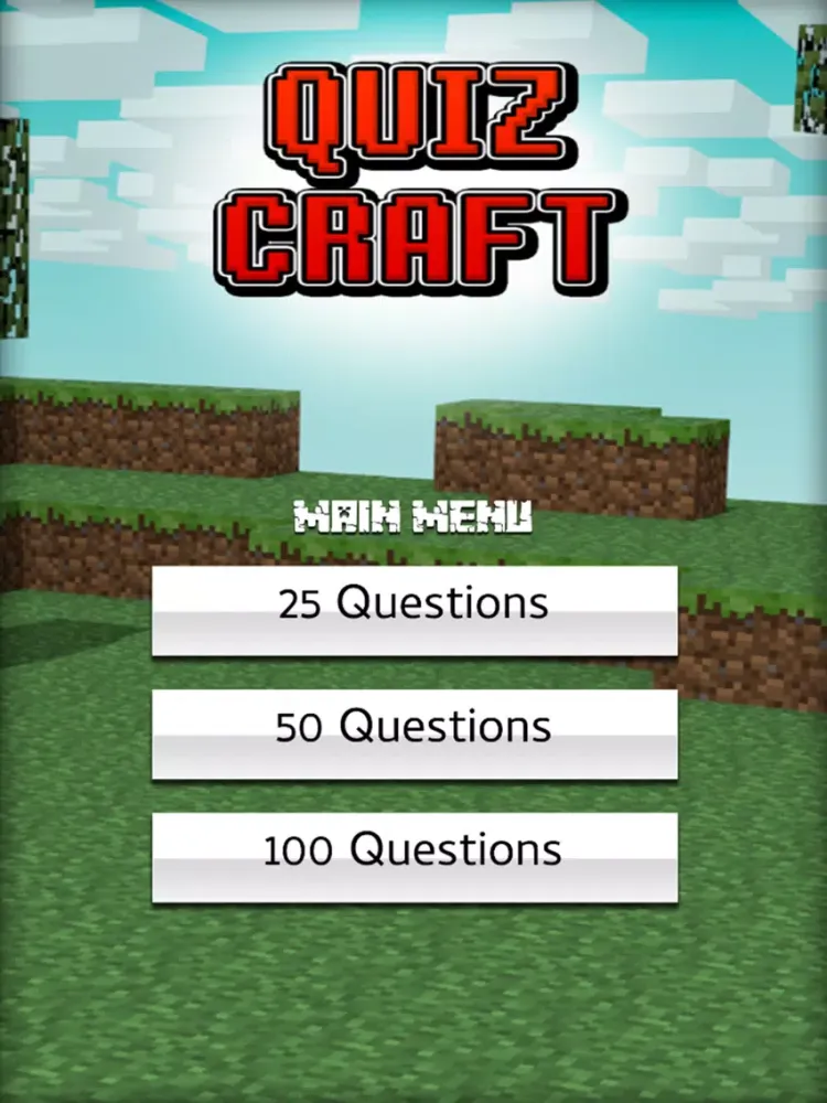 Screenshot di QuizCraft For Minecraft Pocket iPad 