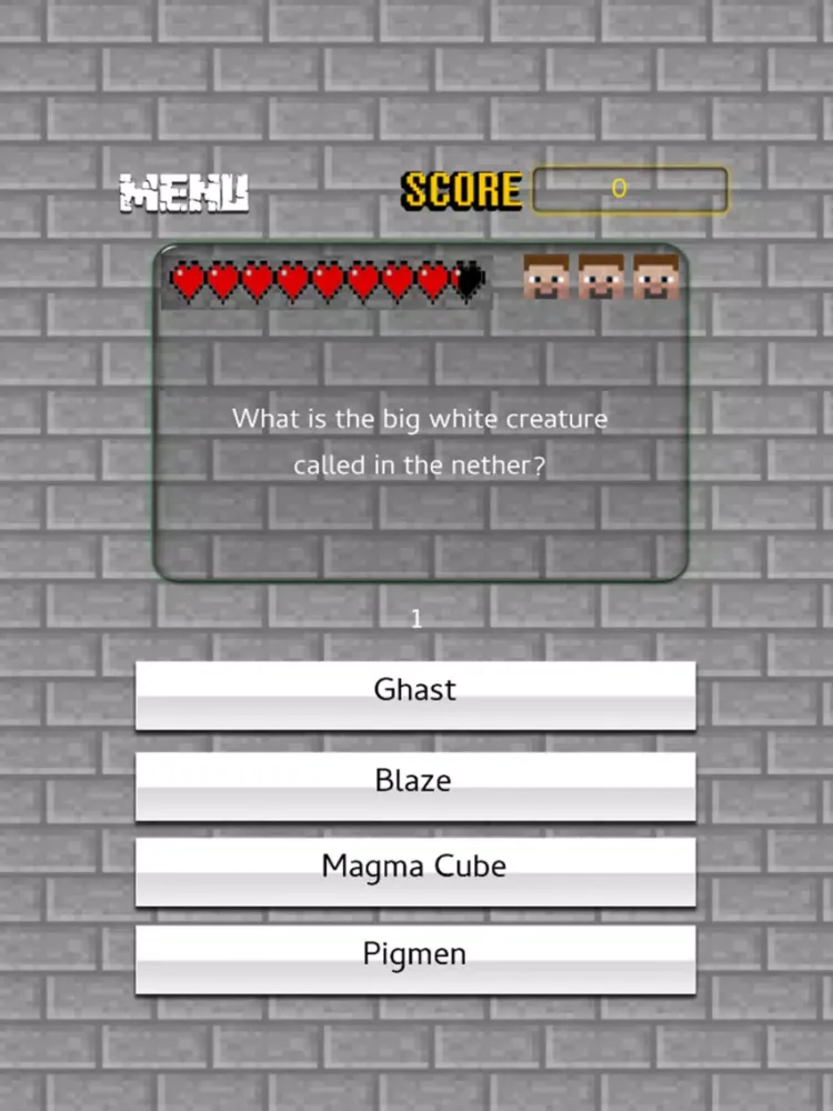 Screenshot di QuizCraft For Minecraft Pocket iPad 
