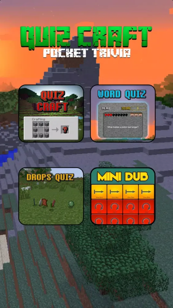 Screenshot di QuizCraft For Minecraft Pocket