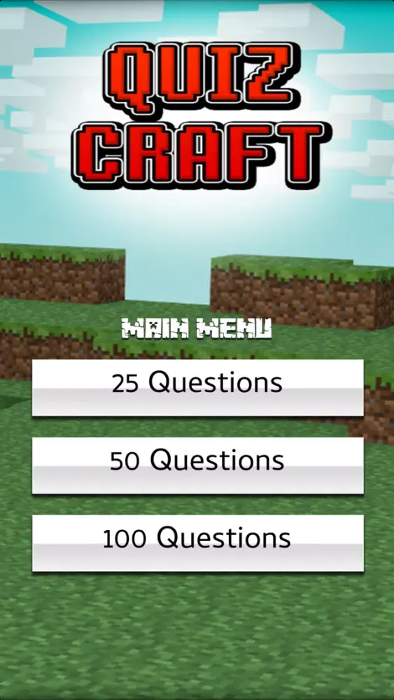 Screenshot di QuizCraft For Minecraft Pocket