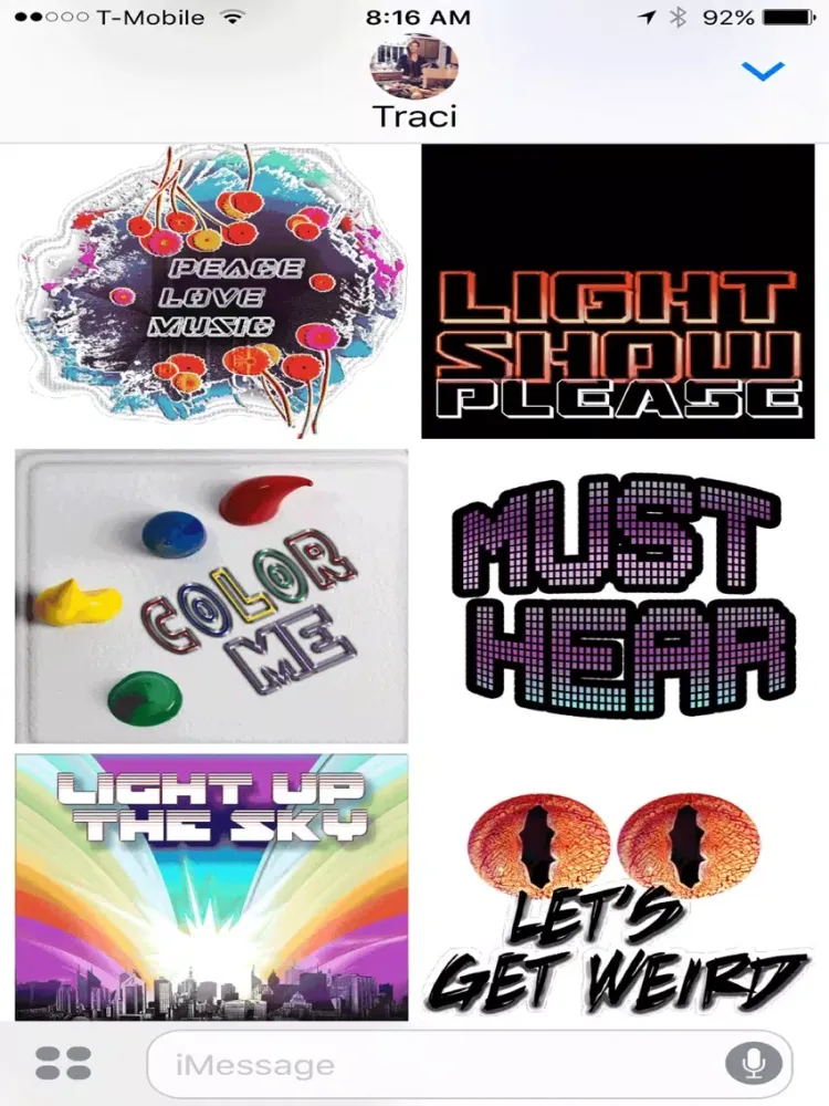 تصاویر EDM Stickers iPad 