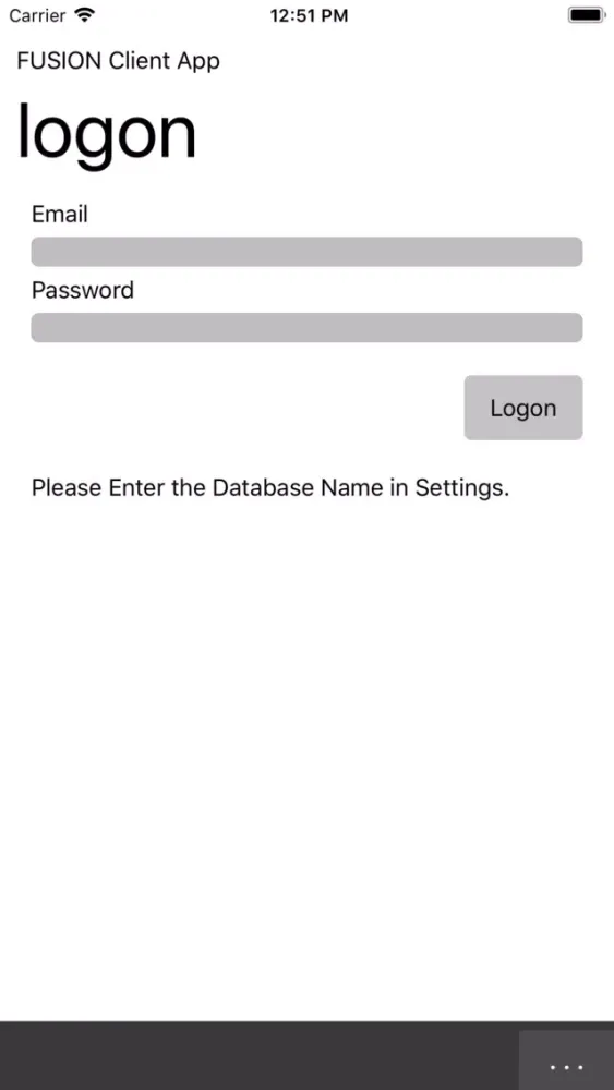 Capturas de tela do Fusion Client App