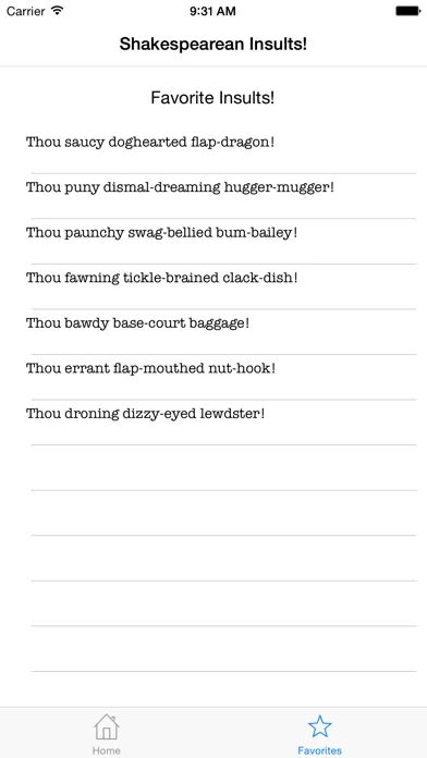 Shakespearean Insult Creator 스크린샷