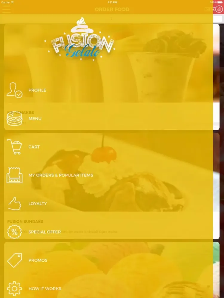 FUSION GELATO LEEDS iPad  スクリーンショット