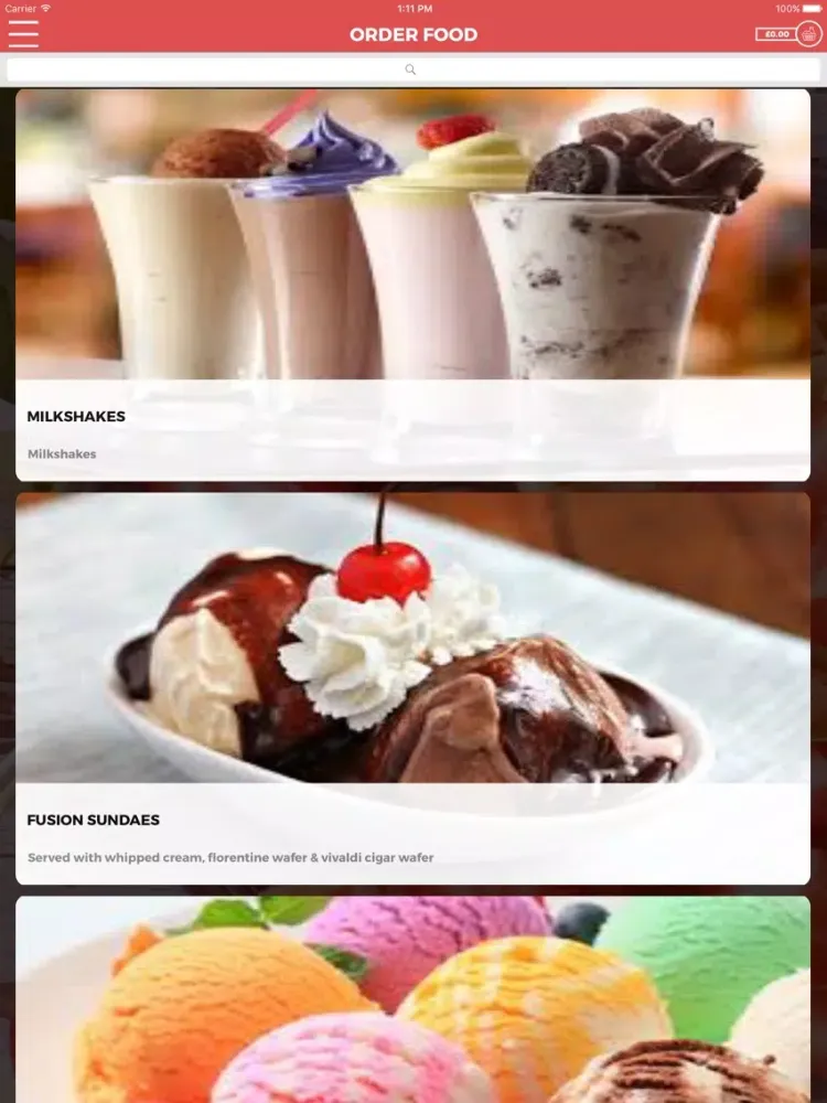 FUSION GELATO LEEDS iPad  スクリーンショット