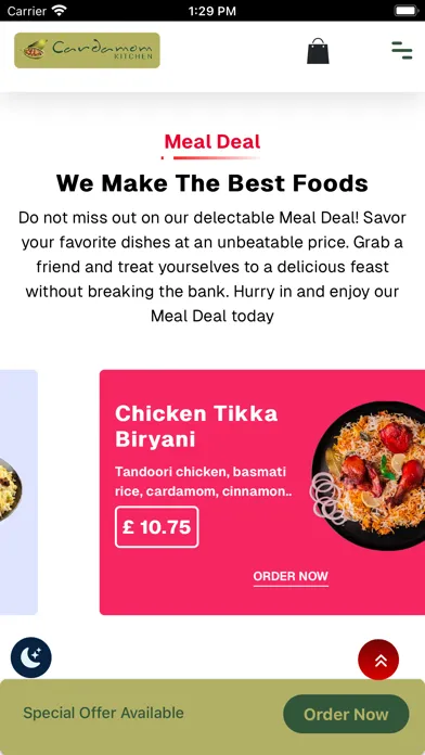 Screenshot di Cardamom Kitchen