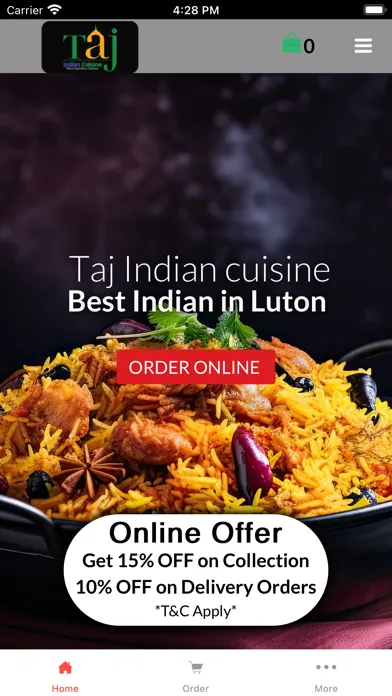 Taj Indian Cuisine স্ক্রিনশট