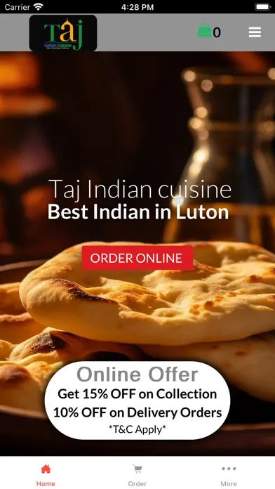 Taj Indian Cuisine স্ক্রিনশট