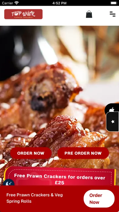 Capturas de tela do Top Wok
