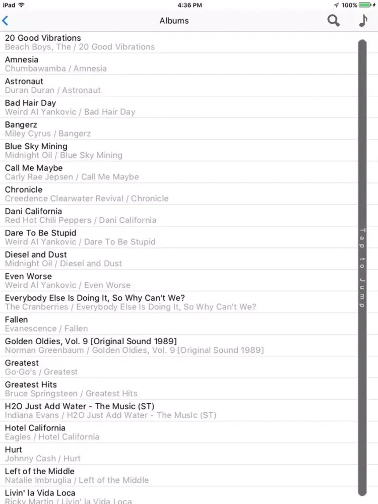 Fusion Music iPad  Screenshots