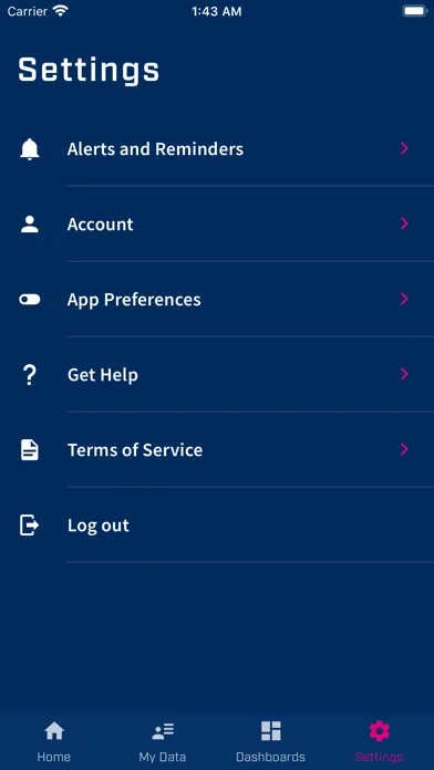 TA Athlete Portal Screenshots
