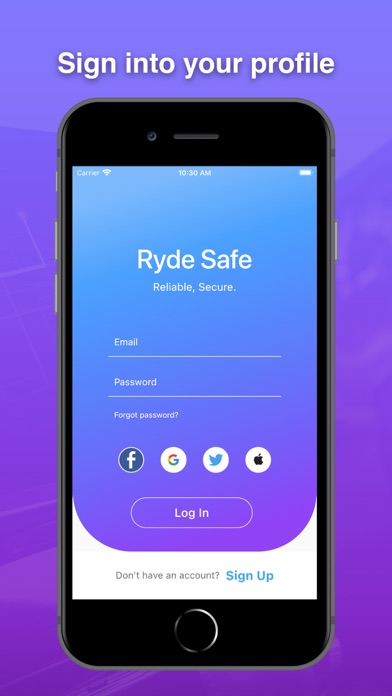 Capturas de pantalla de Ryde Safe: Reliable, Secure