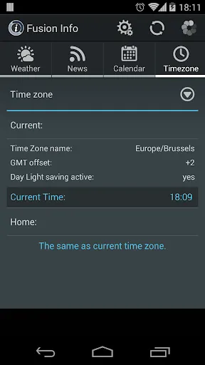Weather and News Info Widget Screenshots