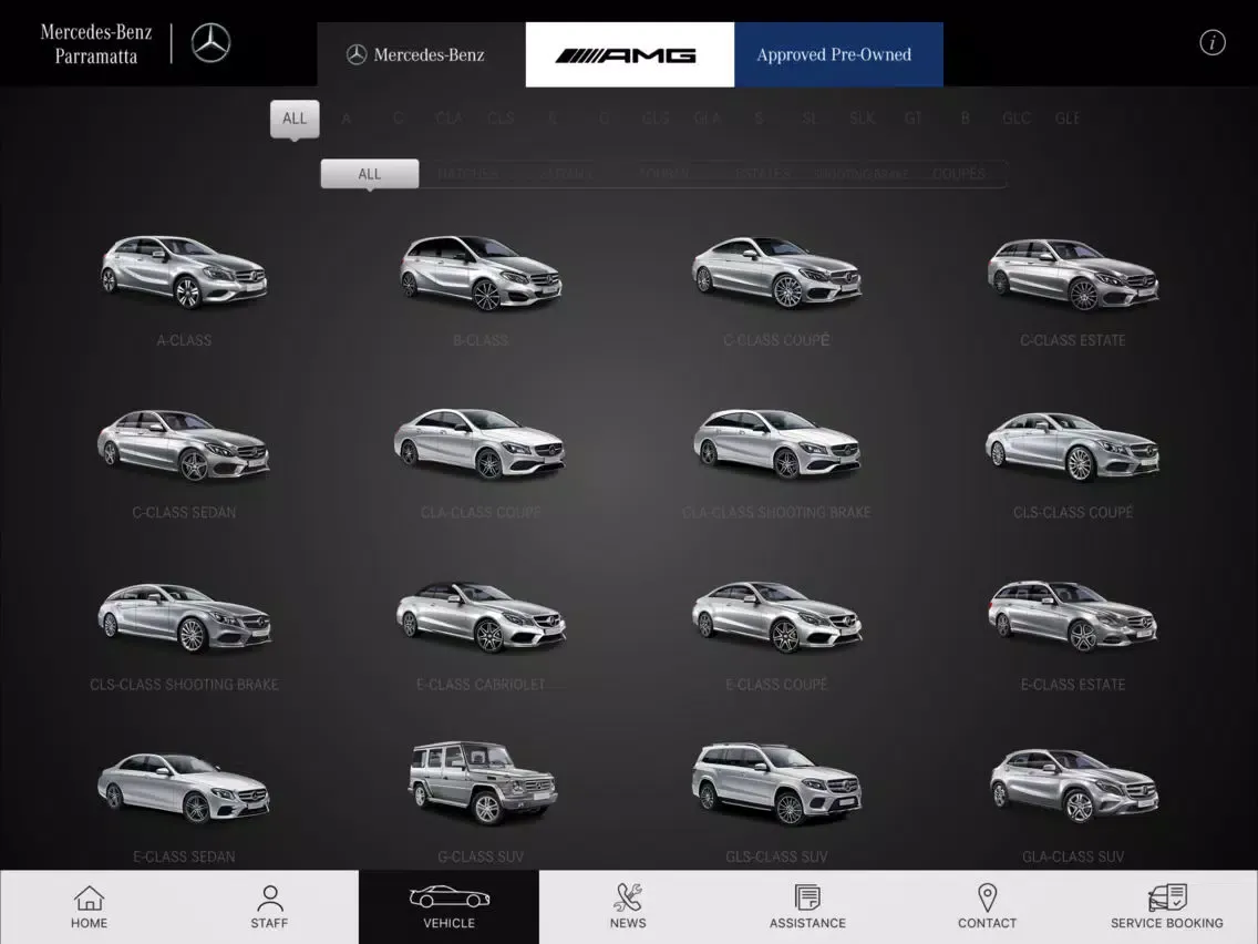 MercedesBenz Parramatta iPad iPad  Screenshots