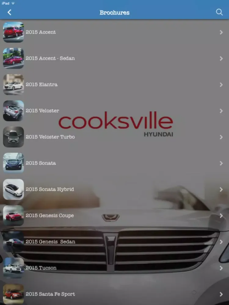 Скриншоты Cooksville Hyundai. iPad 