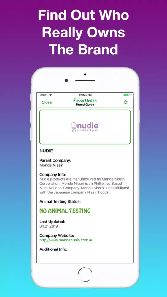Fussy Vegan Brand Guide Screenshots