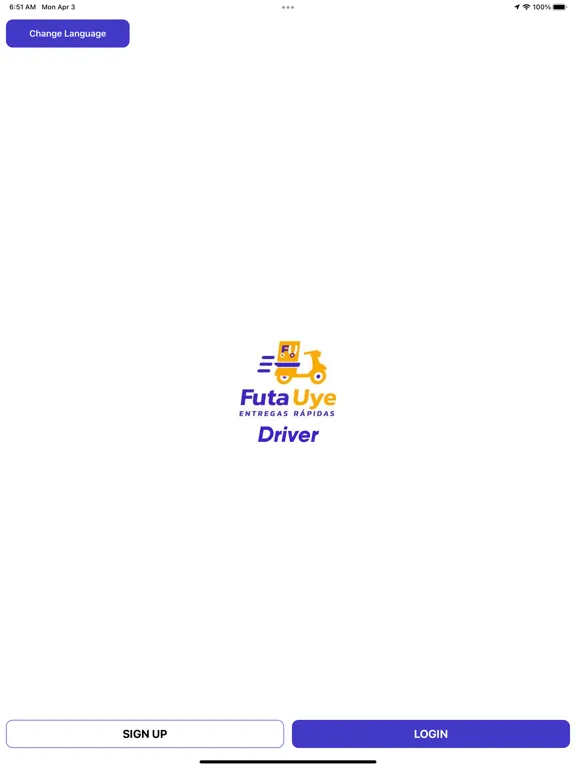 Capturas de tela do Futa Uye Delivery Driver iPad 