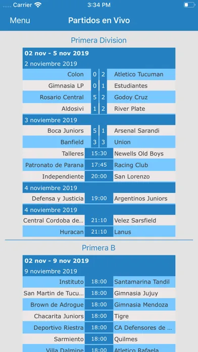 Futbol Argentino en vivo Screenshots